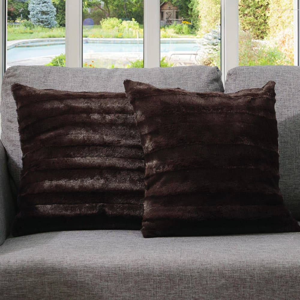 Cheer Collection Decorative Throw Pillows for Couch & Bed (Set of 2)