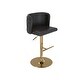 preview thumbnail 38 of 46, Swivel Bar Stools Set of 2, Modern PU Bar Stools with Backs - Counter Height