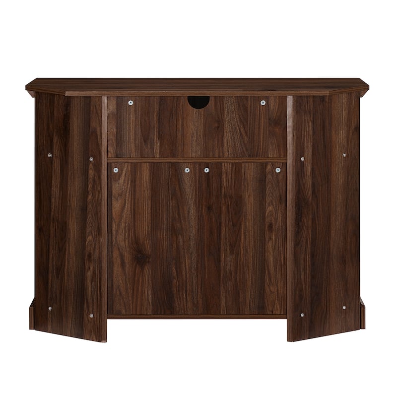 Middlebrook 44-inch Groove Door Corner TV Stand