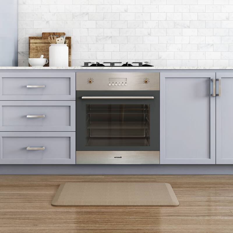 Designer Comfort Grasscloth Anti-Fatigue Kitchen Mat