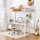 preview thumbnail 6 of 28, Costway Twin Size Loft Bed Heavy Duty Metal Loft Bed Frame with Safety