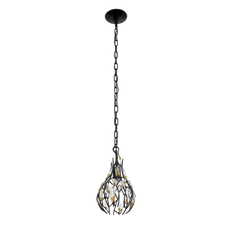 Varaluz Bask 1-Light Crystal Mini Pendant