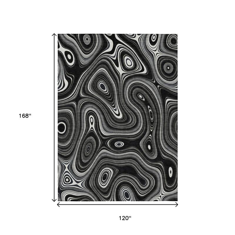 HomeRoots Geometric Transitional Rectangle Outdoor Rug
