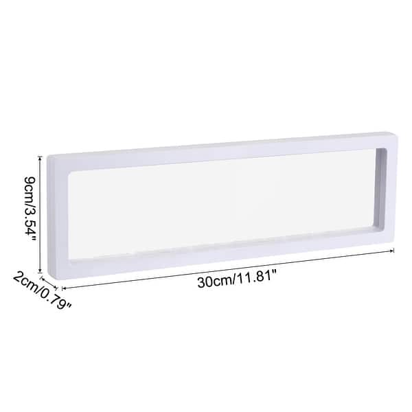 dimension image slide 16 of 18, Floating Frame Holder 3D Jewelry Display Box with Base