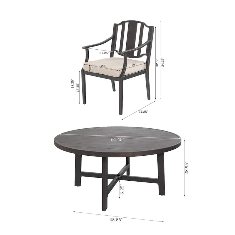 Patio Dining Set, 7 Pieces Outdoor Furniture Set