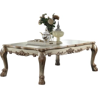 Wood Coffee Table in Gold Patina - Bed Bath & Beyond - 22869398