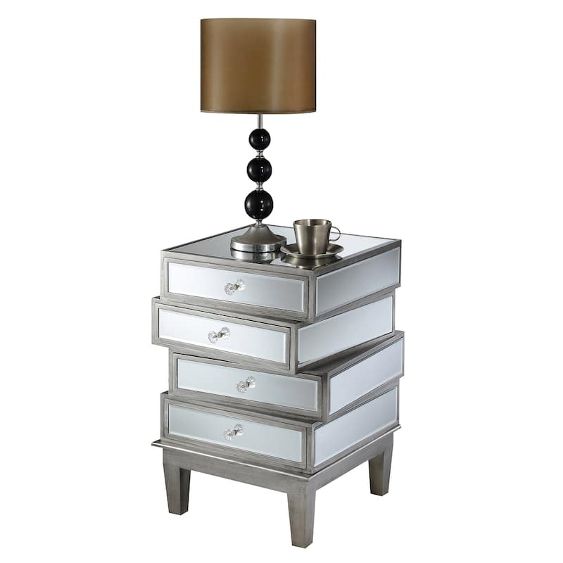 Convenience Concepts Gold Coast J Daniels 4 Drawer End Table