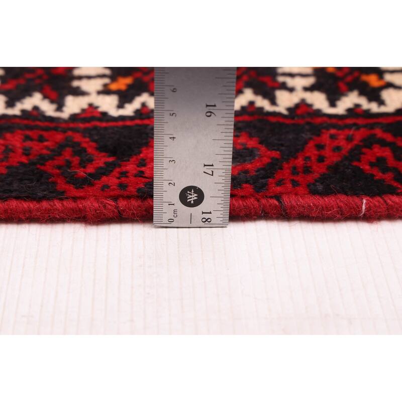 ECARPETGALLERY Hand-knotted Andelz Red Wool Rug - 4'0 x 6'11