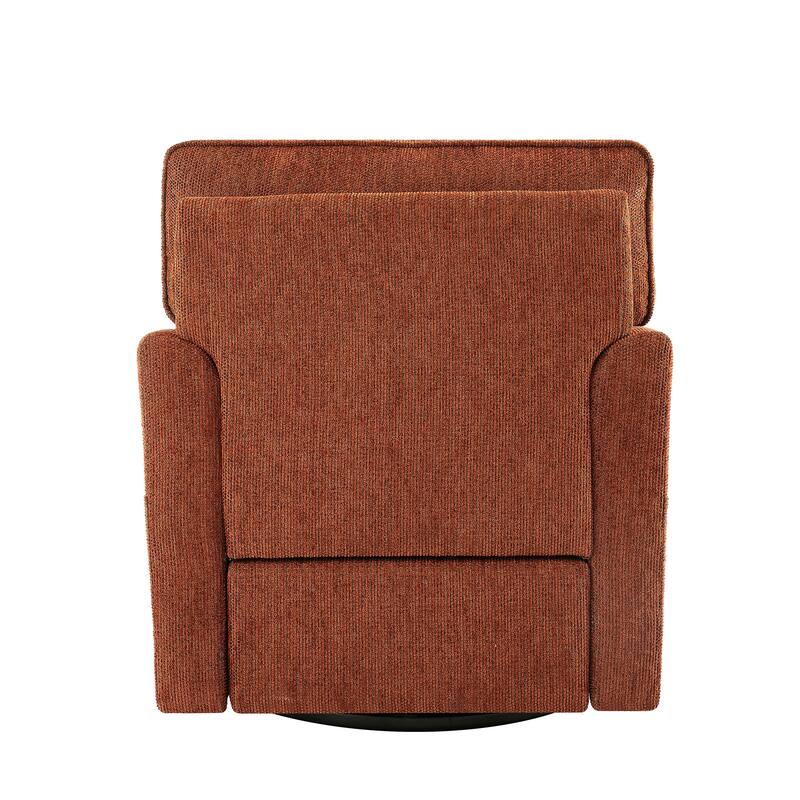 Round Lounge Chair Armchair Swivel Sofa Chair with Side Storage Pockets, Swivel Chair Accent Barrel Chair