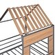 preview thumbnail 7 of 37, Twin Size Metal Loft Bed with Roof, Window, Guardrail, and Ladder