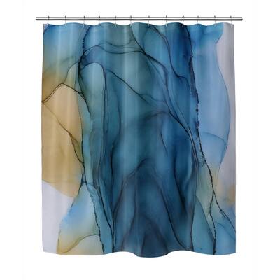 FLUID II Shower Curtain By Christina Twomey