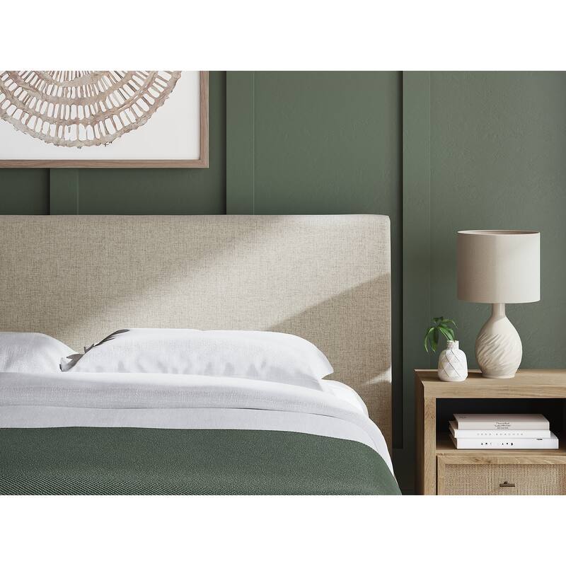 Signature Design by Ashley Cielden Light Gray King Upholstered Bed with Roll Slats