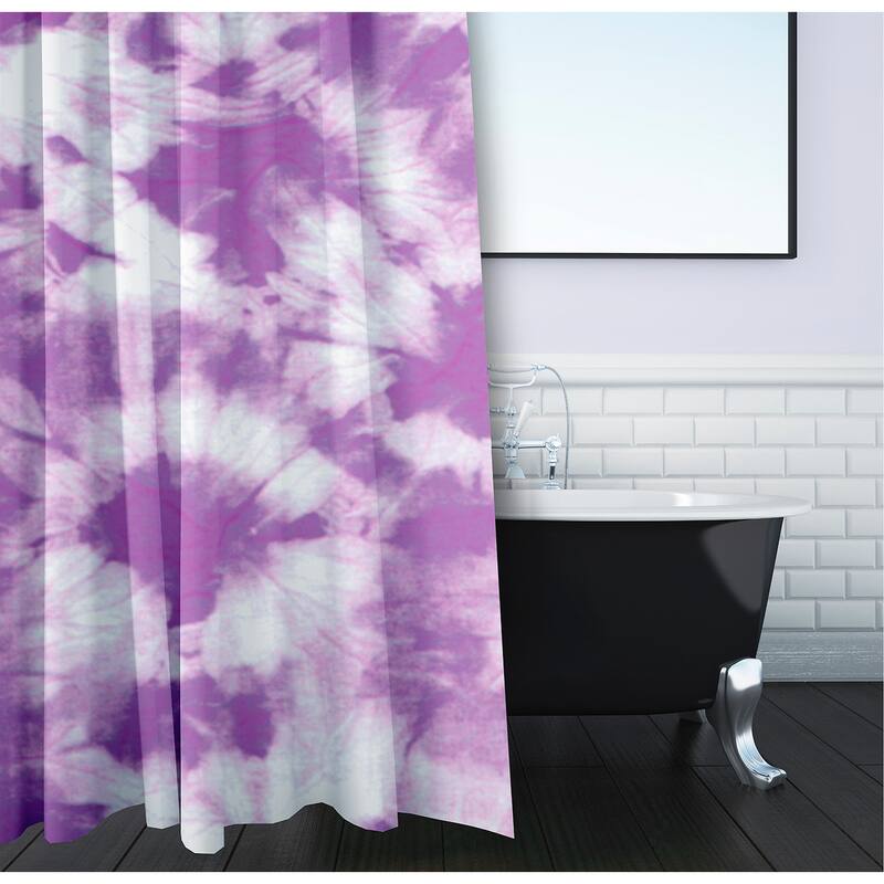 Chillax Geometric Print Shower Curtain