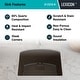preview thumbnail 5 of 5, Lexicon Platinum 2321D Quartz Composite Single Bowl Kitchen Sink