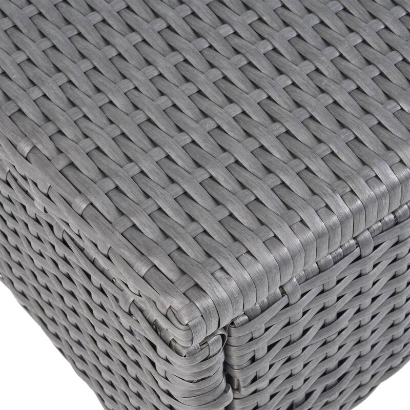 Cancun Outdoor 8 Seater Wicker Chat Set with Cushions by Christopher Knight Home