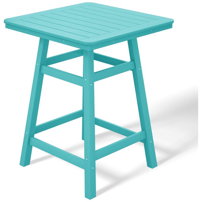 Laguna Hdpe All Weather Outdoor Patio 30" Square Counter Bistro Table