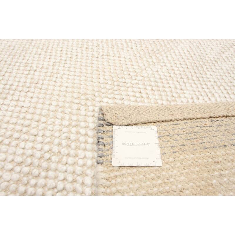 ECARPETGALLERY Braid weave Sienna Cream Wool Rug - 5'0 x 8'0
