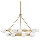 preview thumbnail 1 of 6, Fredrick Ramond FR41905 Selene 18 Light 48" Wide Ring Chandelier Lacquered Brass