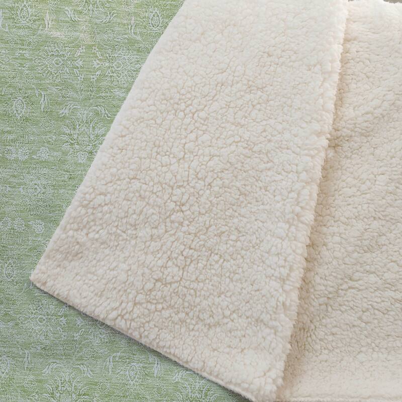 Premium Machine Washable Classic Traditional Sherpa Throw Blanket