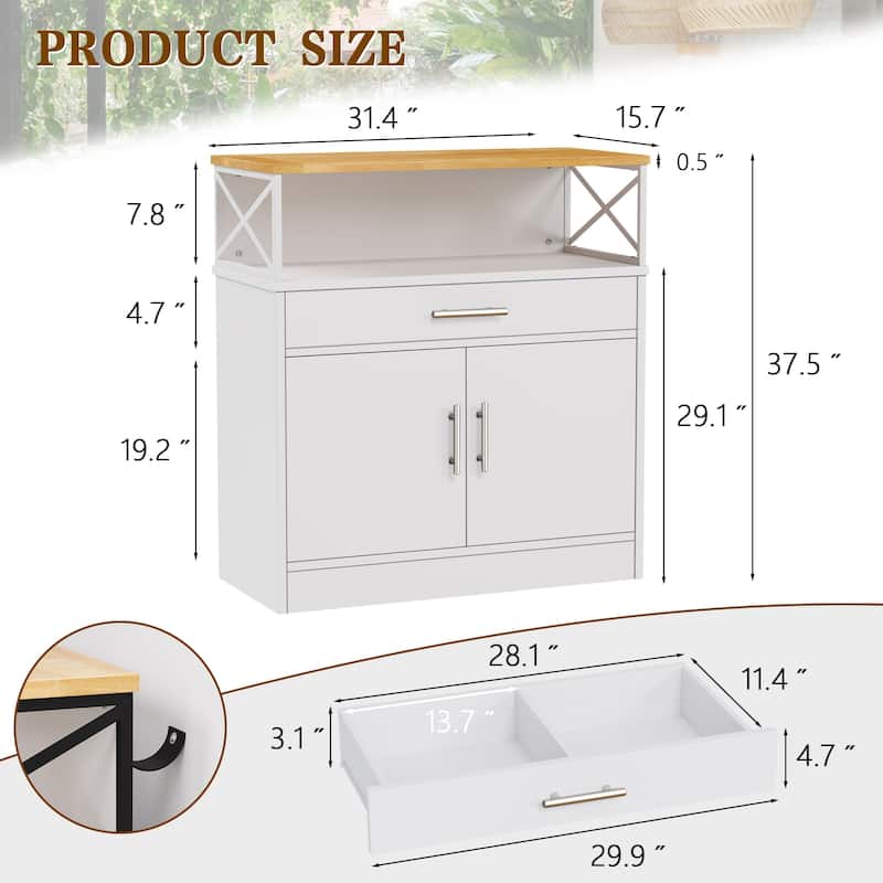 Sideboard Buffet & Storage Cabinet – Versatile Sideboard for Living Room, Dining Room, or Entryway
