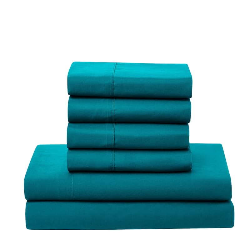 Sweet Home Collection Luxury Solid Bed-In-a-Bag with Sheet Set
