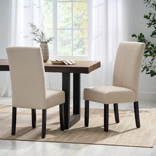 Upholstered T-Stitch Dining Chairs (Set of 2) by Christopher Knight Home