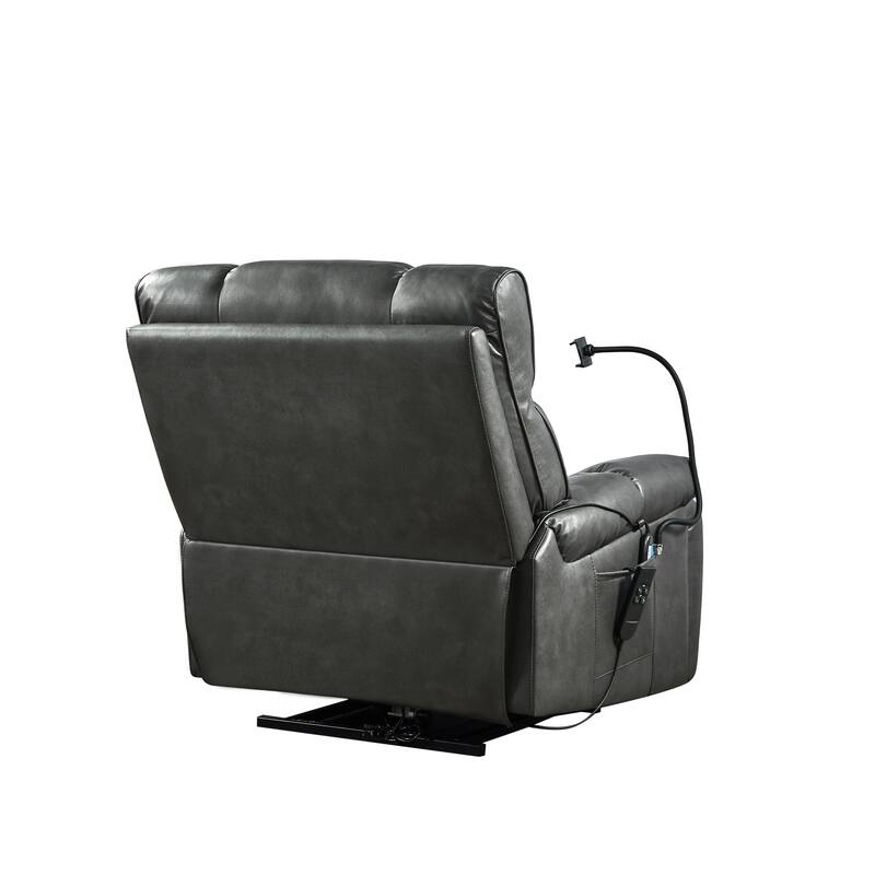 Power Lift Recliner Chair with Dual OKIN Motors, Infinite Recline, Massage & Heat