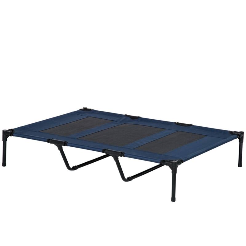 Elevated Pet Bed with Lightweight Steel Frame and Non-Skid Rubber Feet - 48" L x 36.25" W x 9" H