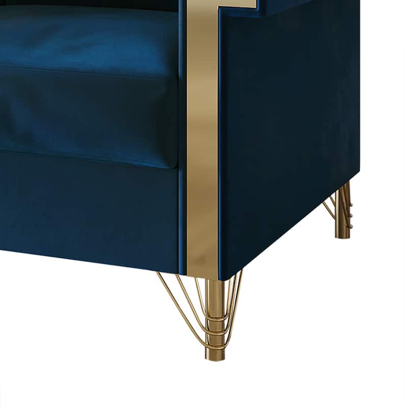 CraftPorch Luxurious Velvet Upholstered Arm Chair