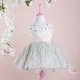 preview thumbnail 2 of 2, 3D Flower Applique Designed Special Occasion Dress