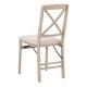 preview thumbnail 10 of 14, Linon Lesvos X Back Grey Wash Folding Side Dining Chair (Set of 2)