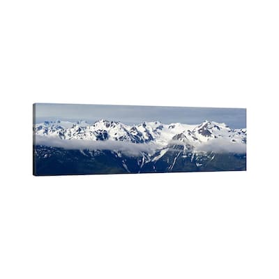 iCanvas "Snow-covered Mountains, Hurricane Ridge, Olympic National Park, Washington State" by Panoramic Images Canvas Print