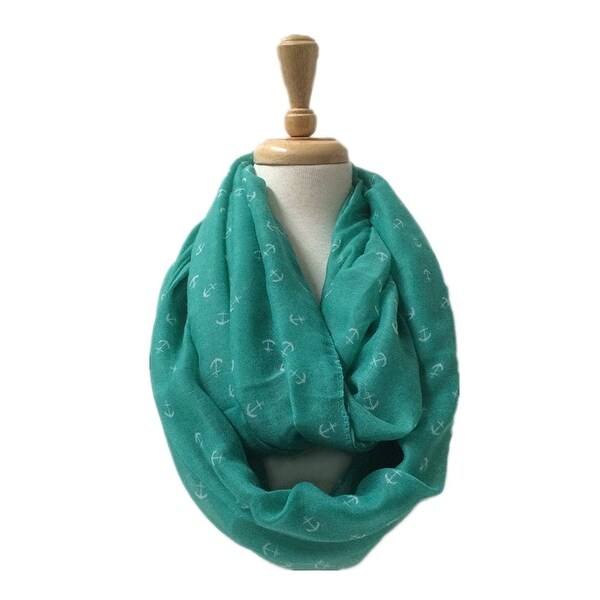 Anchors Light Weight Soft Large Infinity Scarf - size:circumference 68 ...