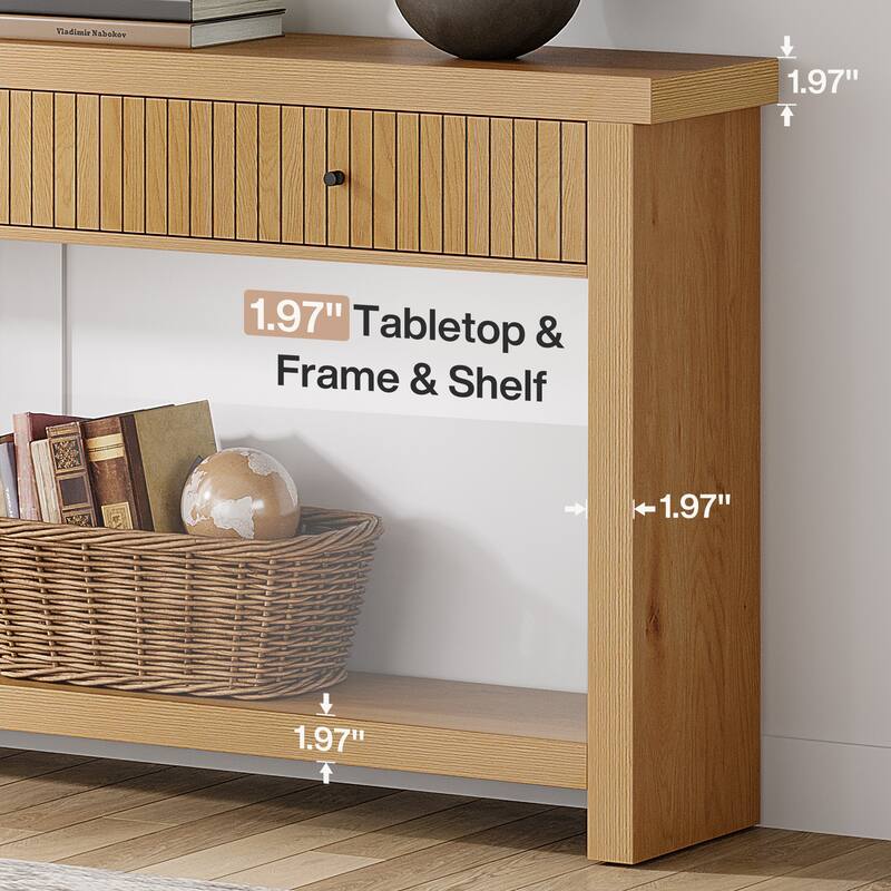 70.9" Extra Long Console Table with Drawers & Storage, Entryway Sofa Couch Foyer Accent Table for Living Room Hallway Entrance