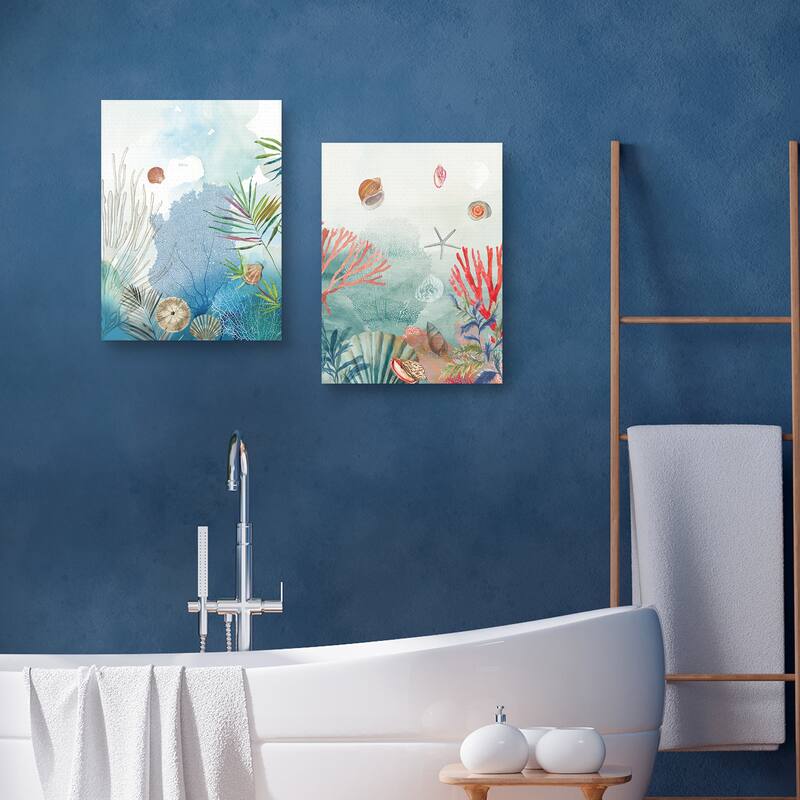 Great Coral Reef I, Great Coral Reef II by PI Studio Canvas Art Prints