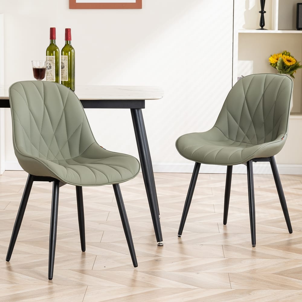 Upholstered Dining Chairs Set of 2 Modern Kitchen Chairs