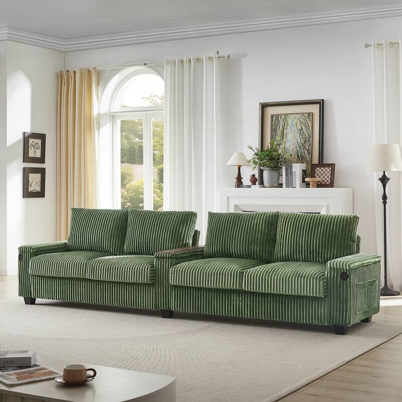 133inch 4-seater Corduroy Sofa Couch