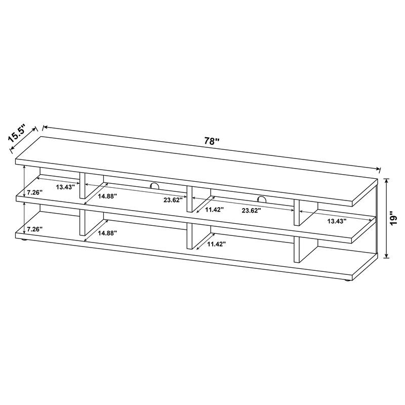 Starnes 78-inch 2-tier TV Stand