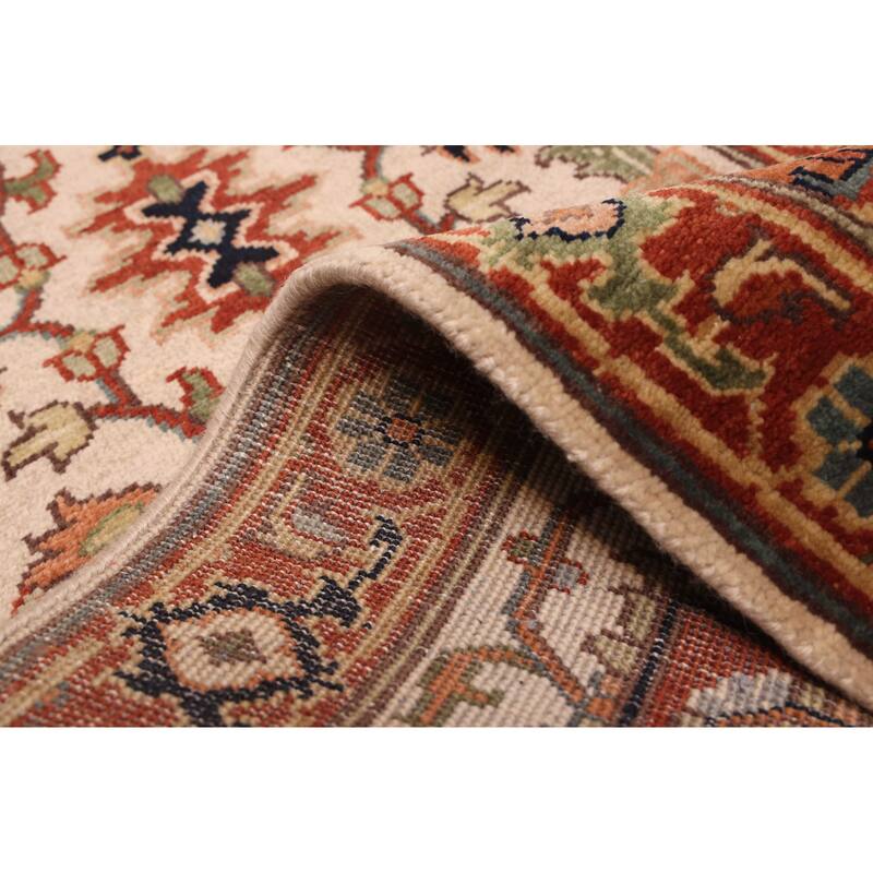 ECARPETGALLERY Hand-knotted Jules Sultane Ivory Wool Rug - 2'6 x 7'11