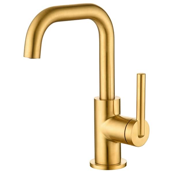 slide 2 of 12, Concorde Single-Hole Bathroom Faucet with Drain Gold