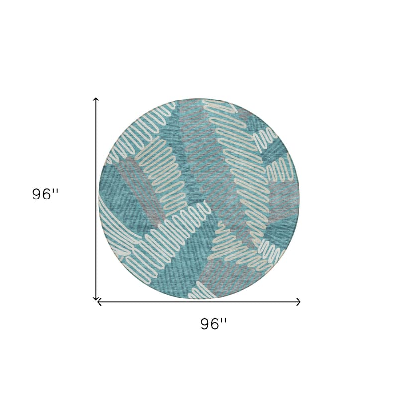 HomeRoots Floral Transitional Rectangle Outdoor Rug