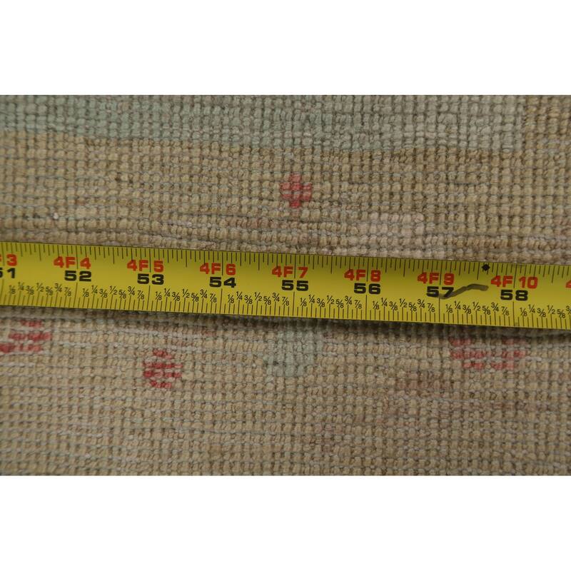 Muted Art Deco Oriental Home Decor Area Rug Hand-knotted Wool Carpet - 3'11" x 4'11"