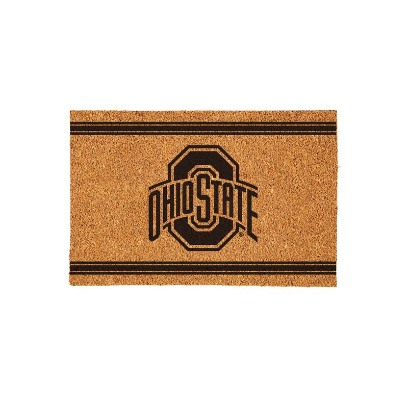 Ohio State University Monochrome Indoor/Outdoor Coir Door Mat
