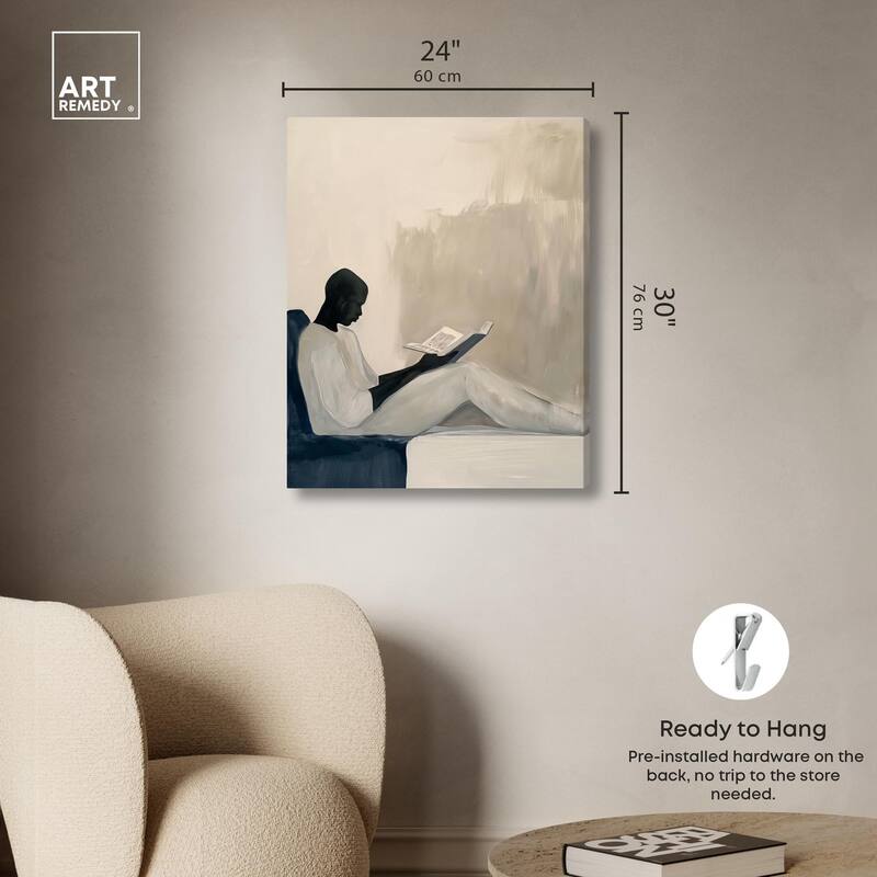 Void Reader I Canvas by Art Remedy, Gallery Wrapped