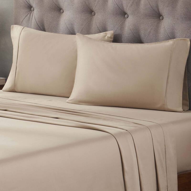 Superior Egyptian Cotton 400 Thread Count Solid Deep Pocket Bed Sheet Set