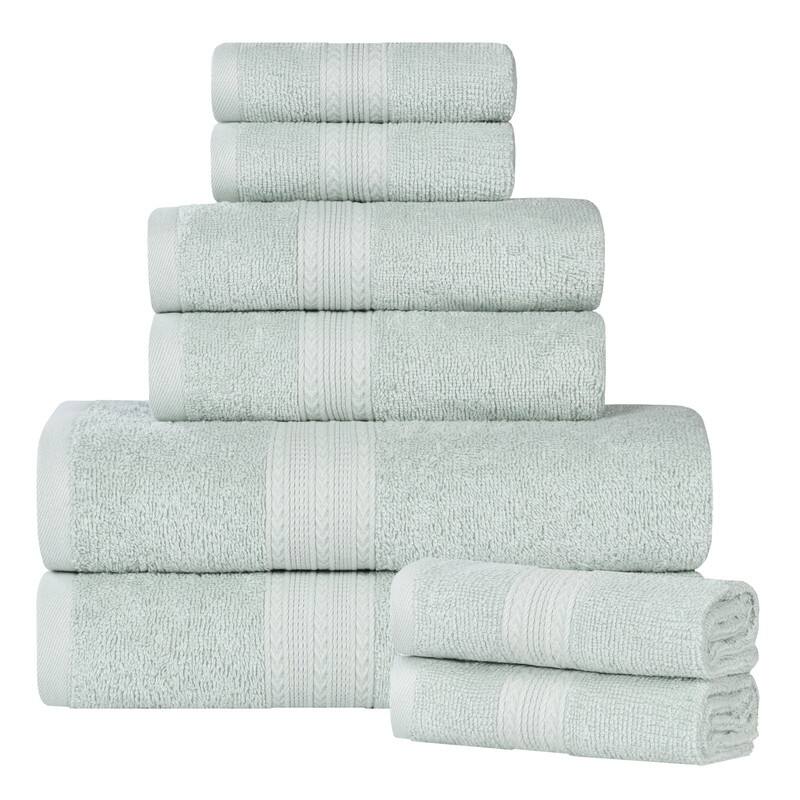 Superior Eco-Friendly Cotton 8-Piece Towel Set