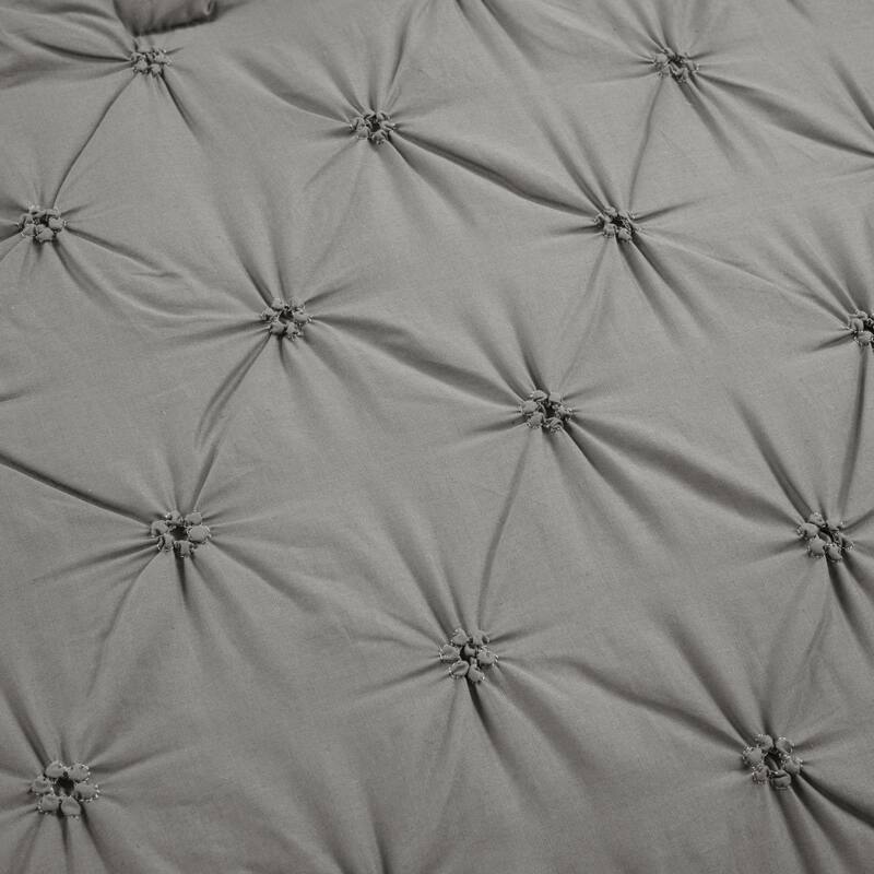 Lush Decor Ravello Pintuck 100 Percent Cotton Comforter Set