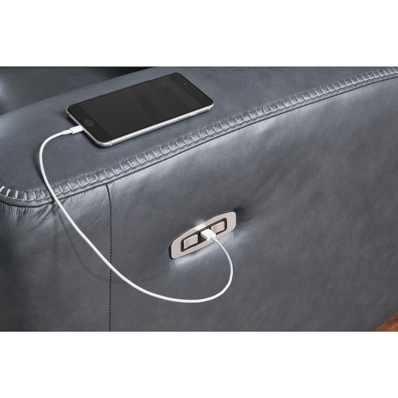Signature Design by Ashley Mighty Moves Gray Power Recliner