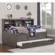 preview thumbnail 1 of 3, Furniture of America Transitional Crayna Dark Grey Daybed with Trundle Full