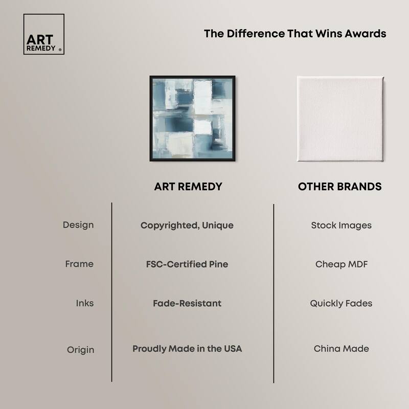Deconstructed Blue I Canvas by Art Remedy